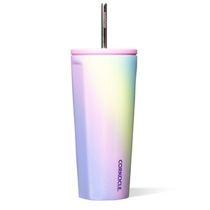 Corkcicle 24oz Cold Cup Insulated Tumbler With Straw Rainbow Unicorn | WSO-96095460