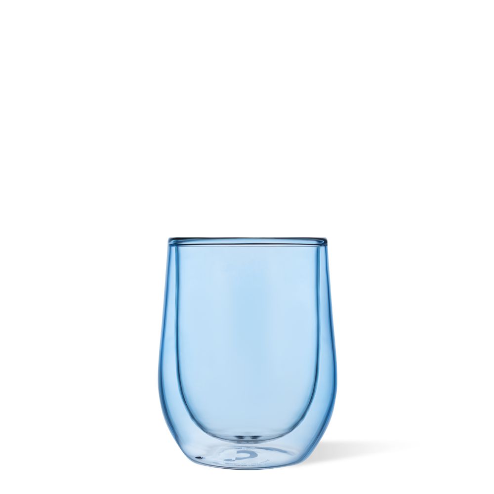 Corkcicle 12oz Stemless Glass Set (2) Bleu | DIL-90672585