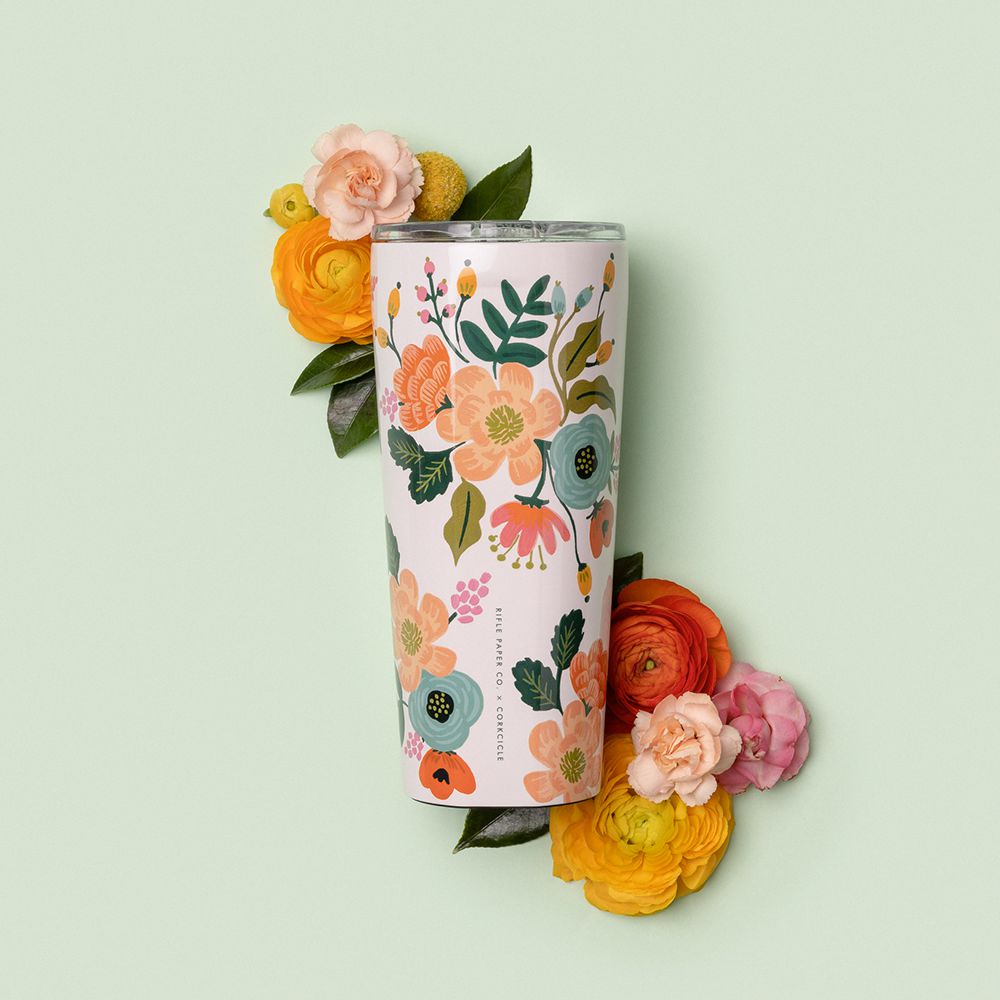 Corkcicle 24oz Rifle Paper Co. Tumbler Blanche | EPS-90385662