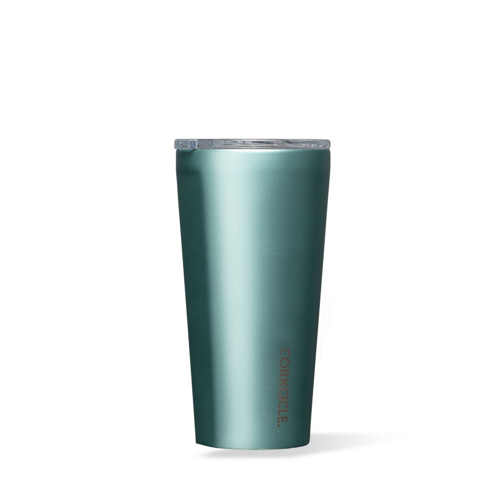 Corkcicle 16oz Metallic Tumbler Jade | GUX-18204939