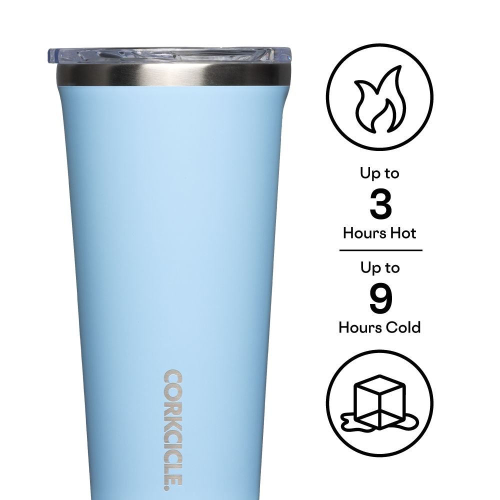 Corkcicle 16oz Classic Tumbler Classic Stainless Steel Drink Tumbler Bleu | UDJ-52536292