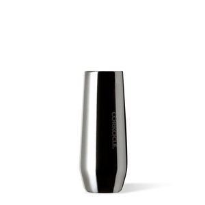 Corkcicle 7oz Stemless Flute Tungsten | EMT-40001373