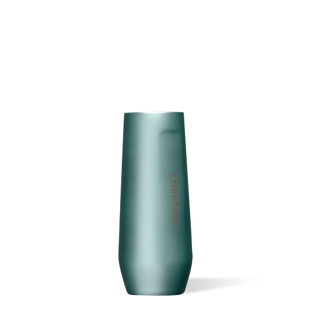 Corkcicle 7oz Stemless Flute Jade | FKK-37110309