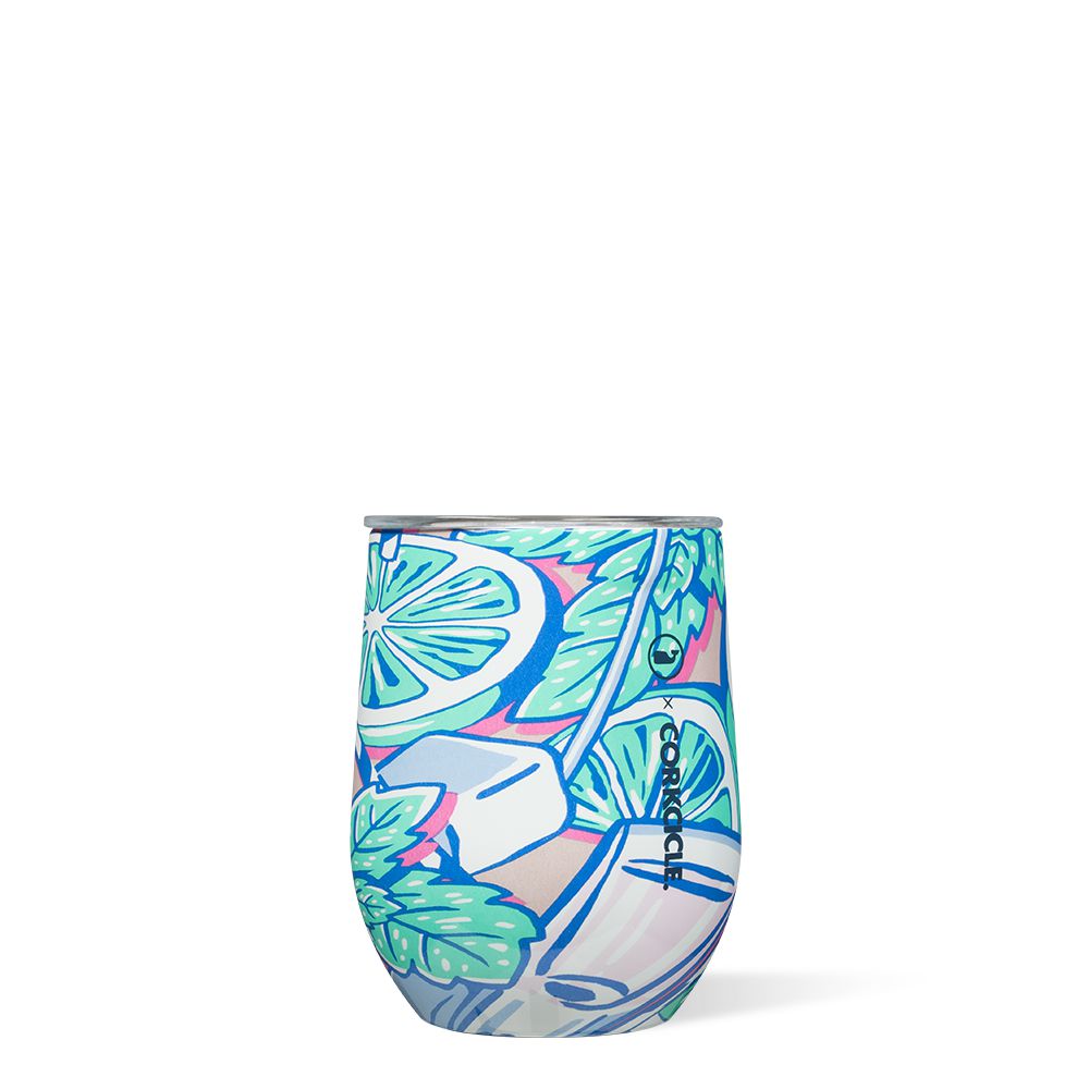 Corkcicle 12oz Vineyard Vines Stemless Menthe | ERQ-25572482