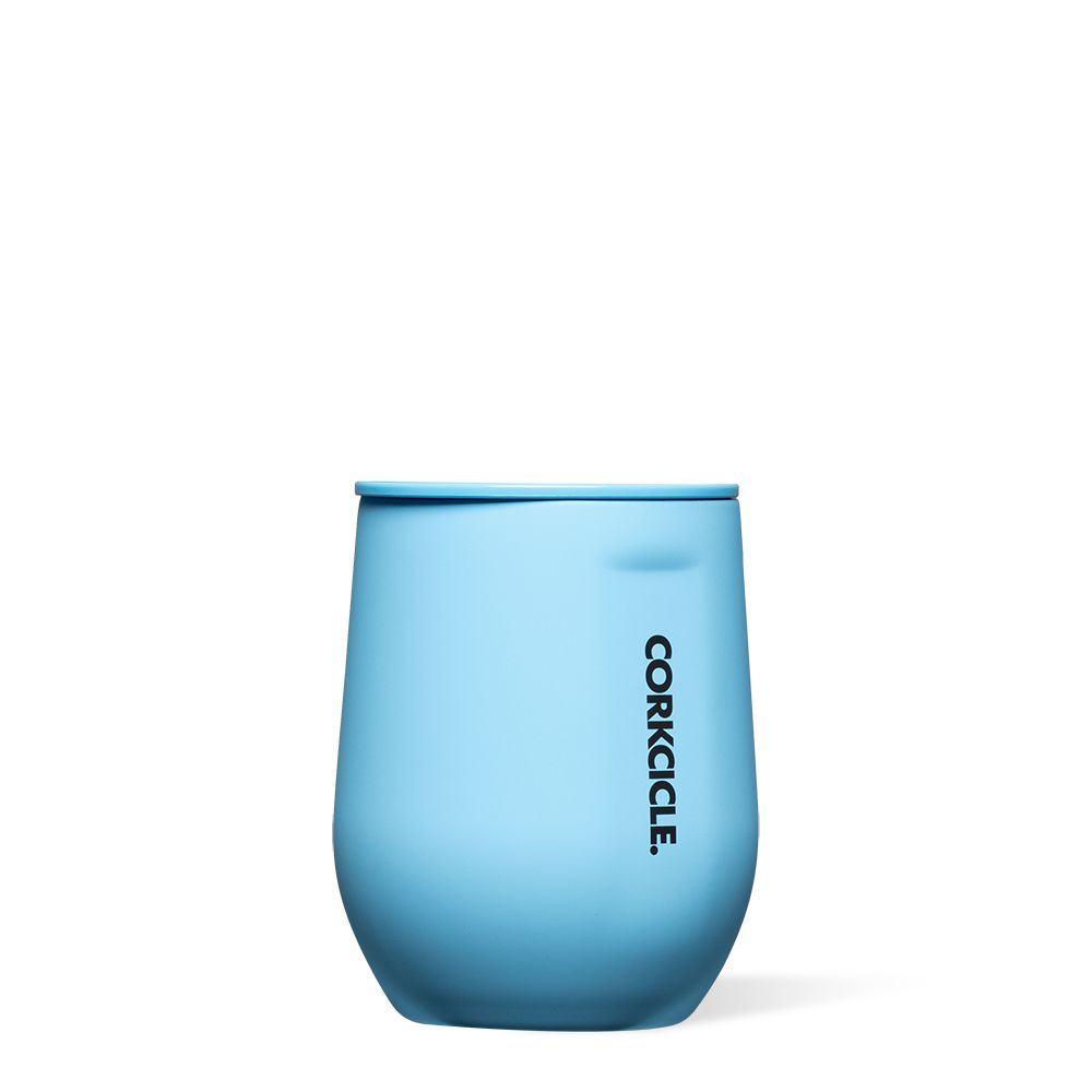 Corkcicle 12oz Neon Lights Stemless Santorini | CGY-25301726