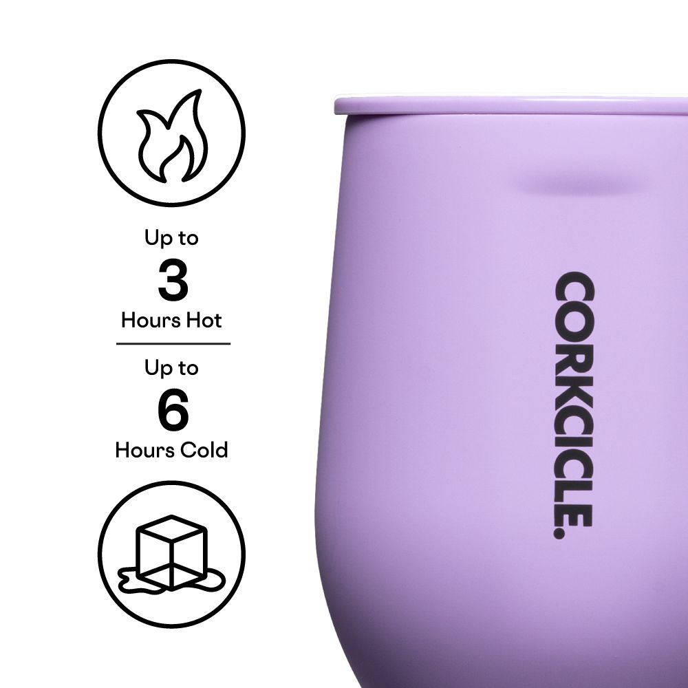 Corkcicle 12oz Neon Lights Stemless Sun-Soaked Lilac | GMF-60437457