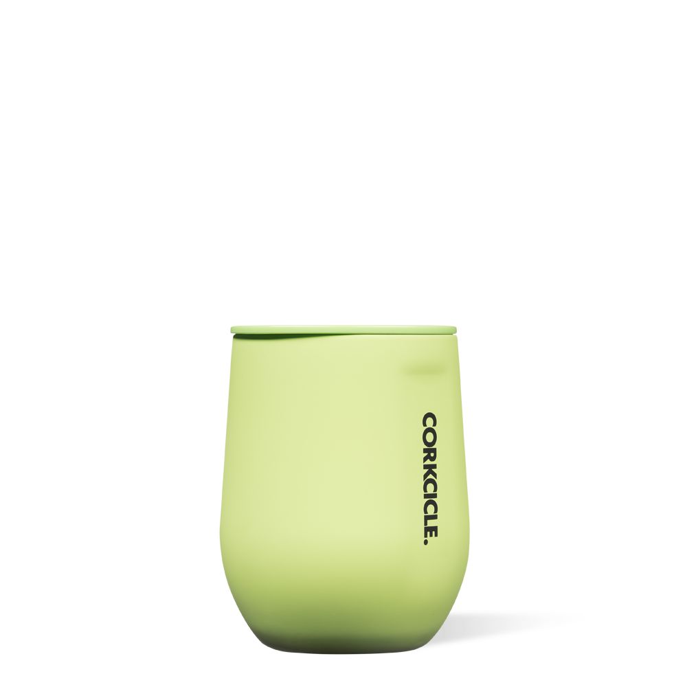 Corkcicle 12oz Neon Lights Stemless Citron | AGI-94314912