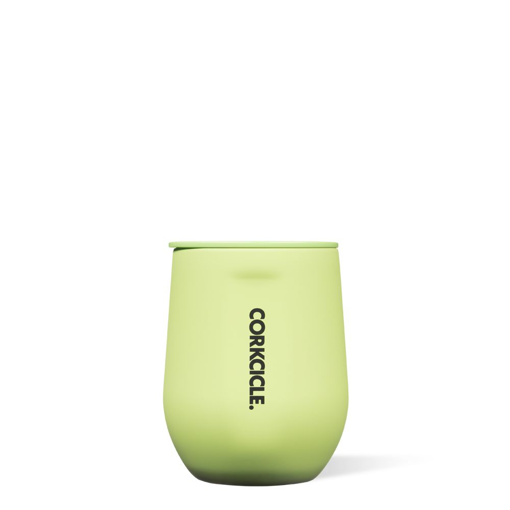 Corkcicle 12oz Neon Lights Stemless Citron | AGI-94314912