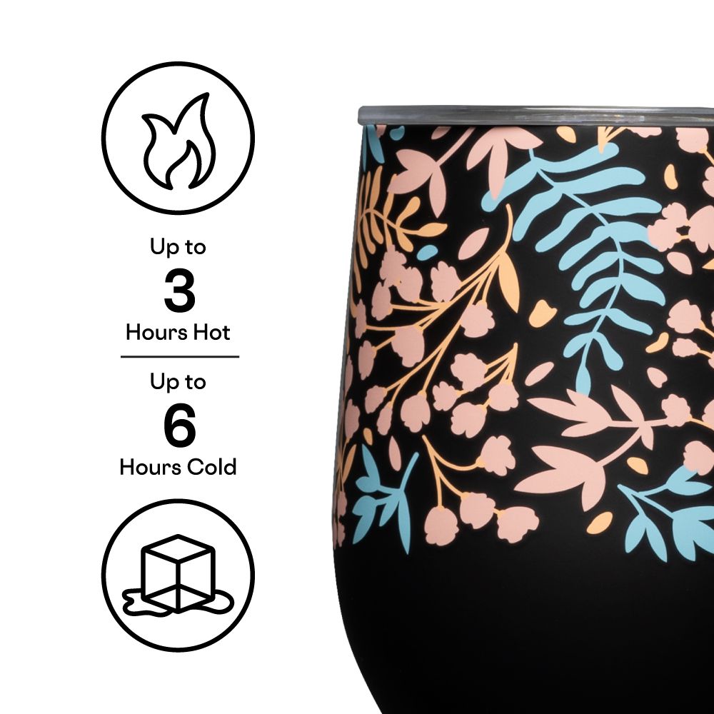 Corkcicle 12oz Floral Stemless Radiant Garden | XCO-21119903