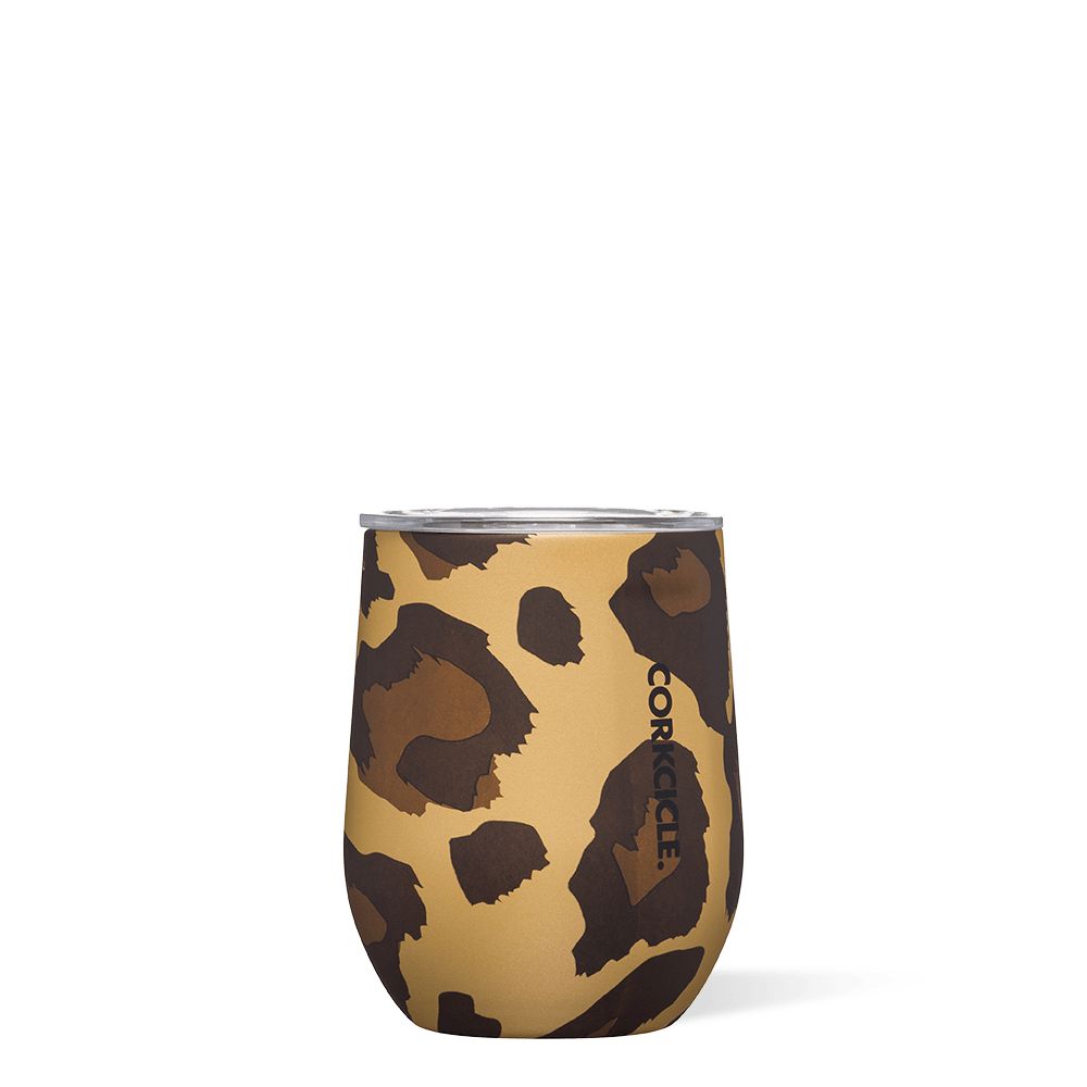 Corkcicle 12oz Exotic Stemless Leopard | YQU-50296841