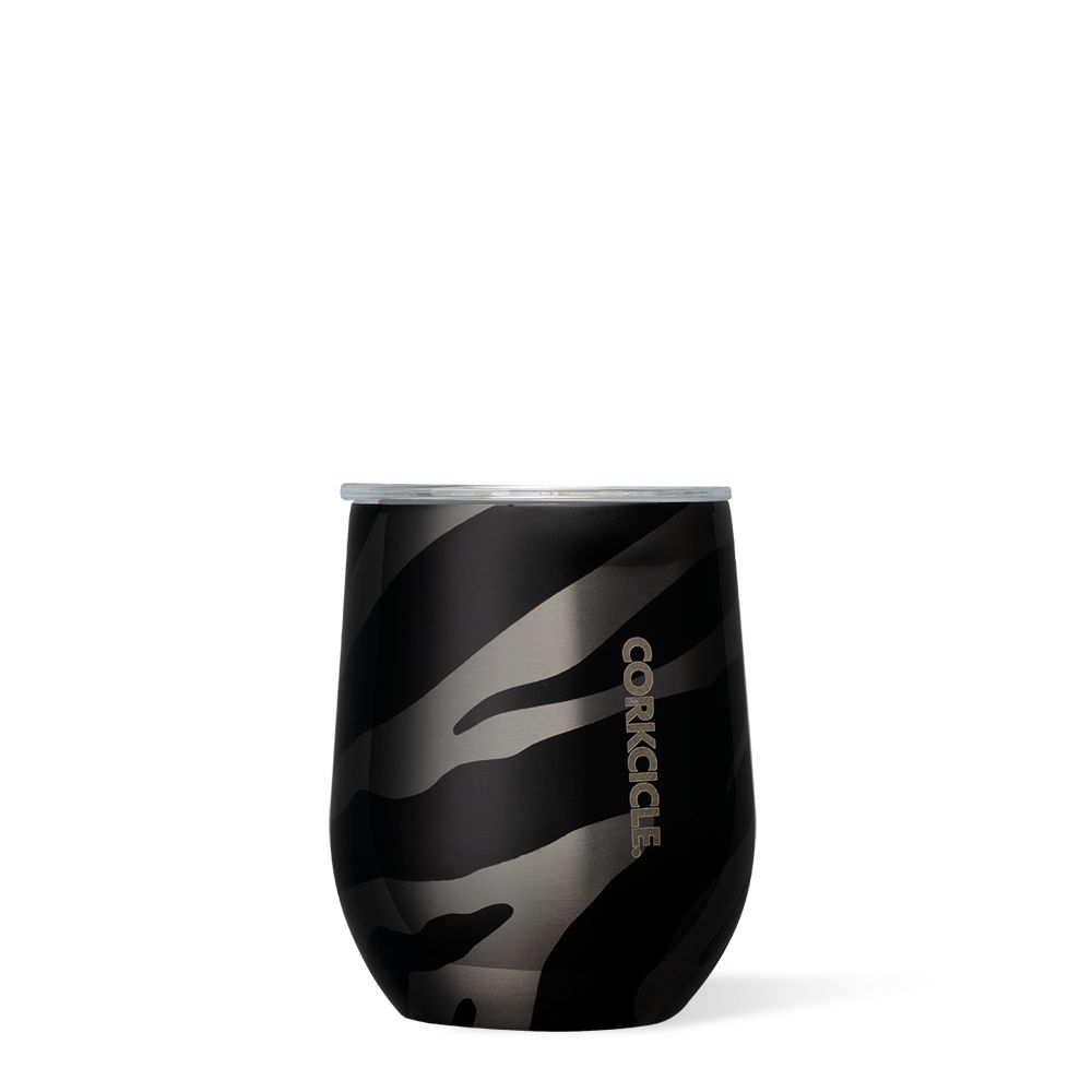 Corkcicle 12oz Exotic Stemless Luxe Zebra | EJJ-94458537