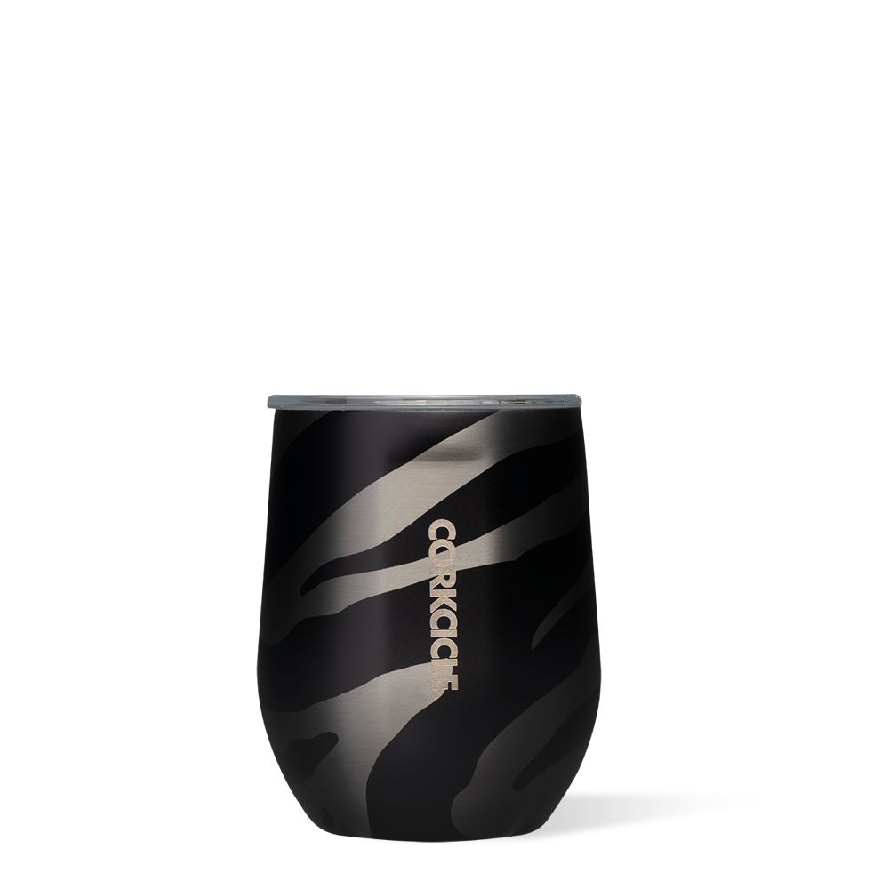 Corkcicle 12oz Exotic Stemless Luxe Zebra | EJJ-94458537