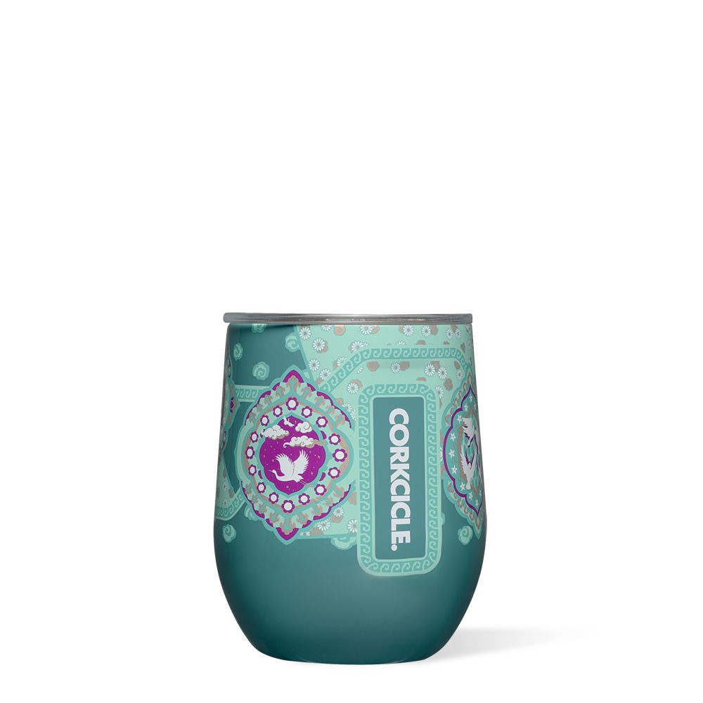 Corkcicle 12oz D-isney Princess Stemless Cup Insulated Wine Tumbler Jasmine | ZLR-66352708