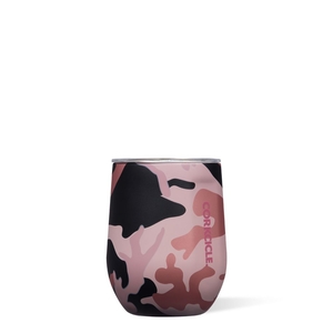 Corkcicle 12oz Camo Stemless Rose Camouflage | GHJ-23647729