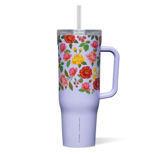 Corkcicle 40oz Rifle Paper Co. Cruiser Insulated Tumbler With Handle Roses | EZD-50383722