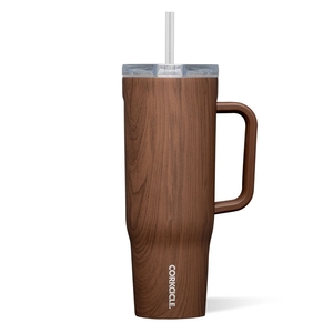 Corkcicle 40oz Cruiser Insulated Tumbler With Handle Walnut Wood | QTT-92123559