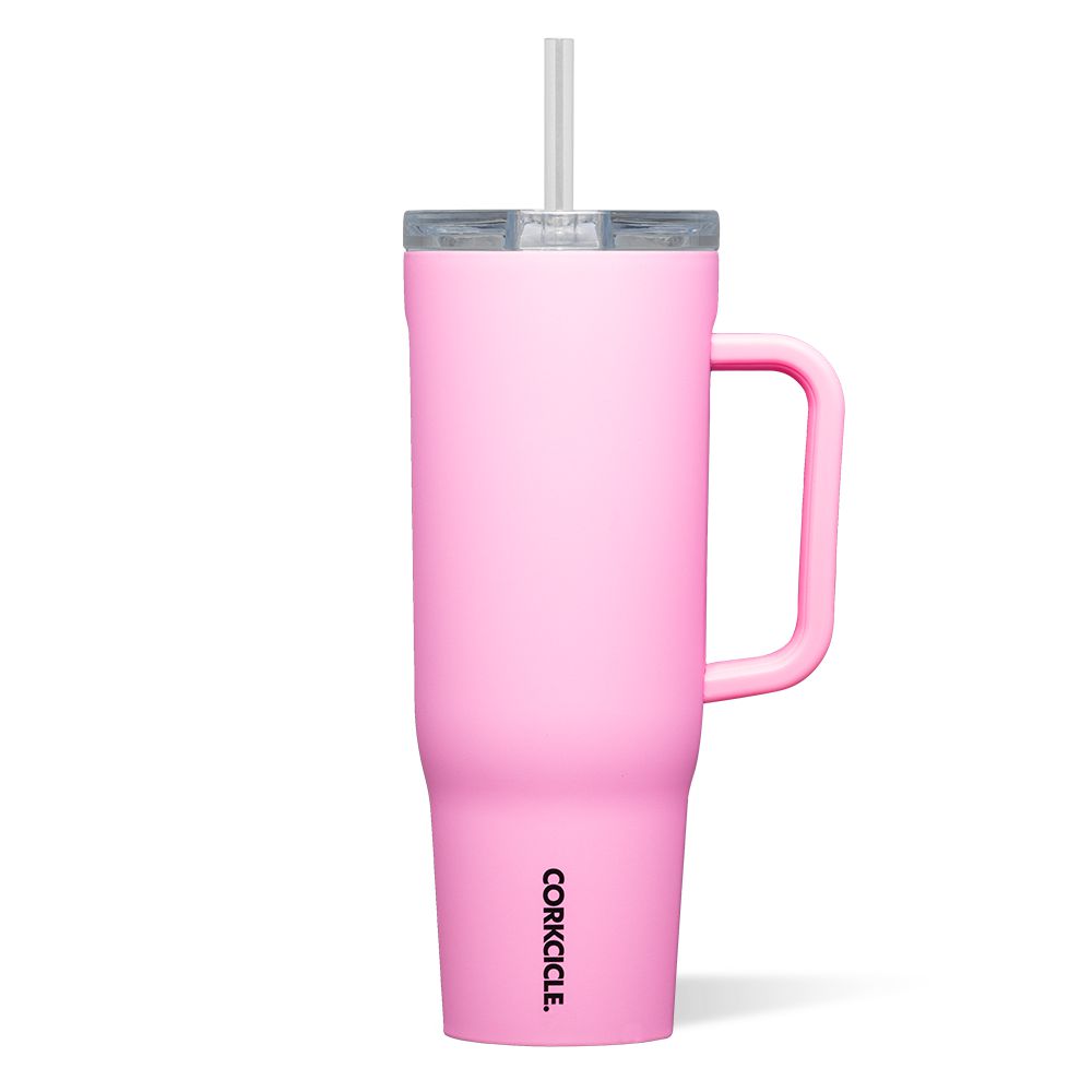 Corkcicle 40oz Cruiser Insulated Tumbler With Handle Rose | OLD-64810736