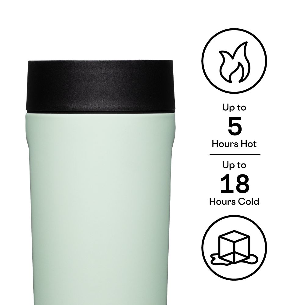 Corkcicle 17oz Sierra Commuter Cup Spill-Proof Insulated Travel Coffee Mug Sage Mist | KIA-47447898