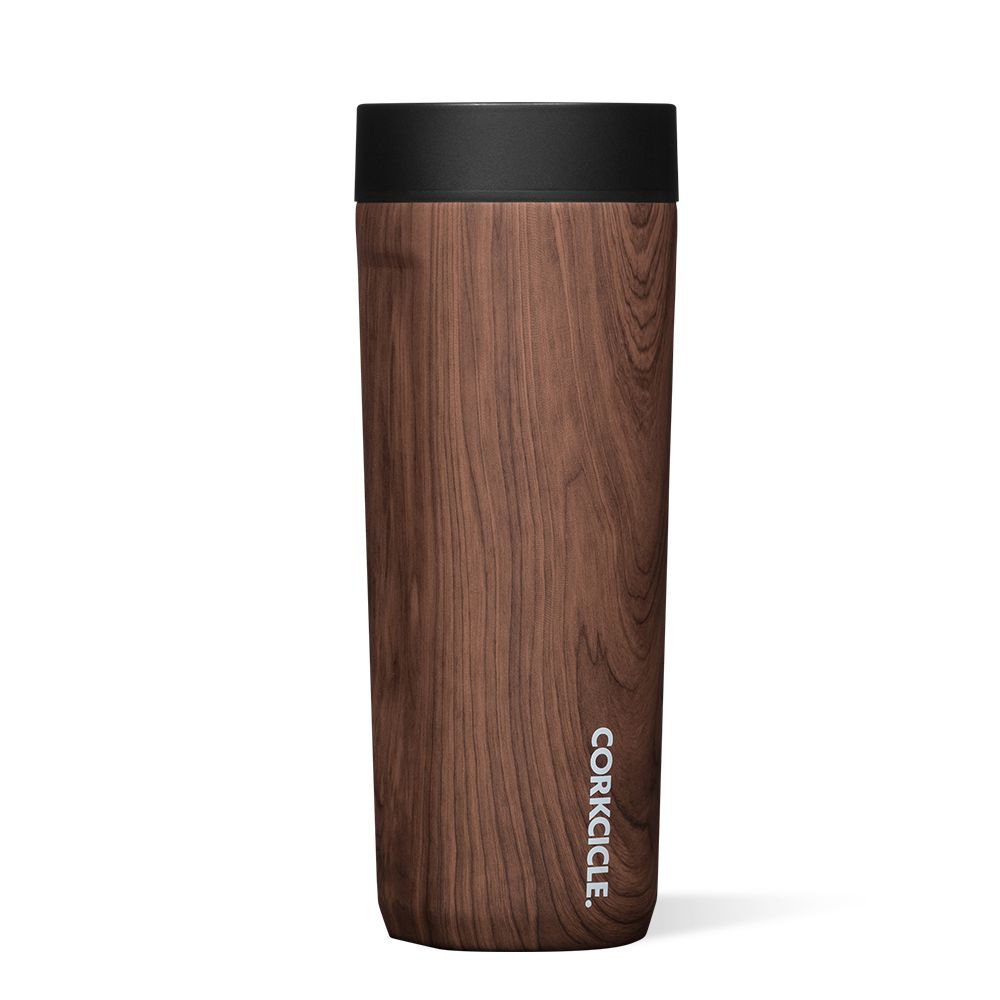 Corkcicle 17oz Commuter Cup Spill-Proof Insulated Travel Coffee Mug Walnut Wood | ZKZ-76071563