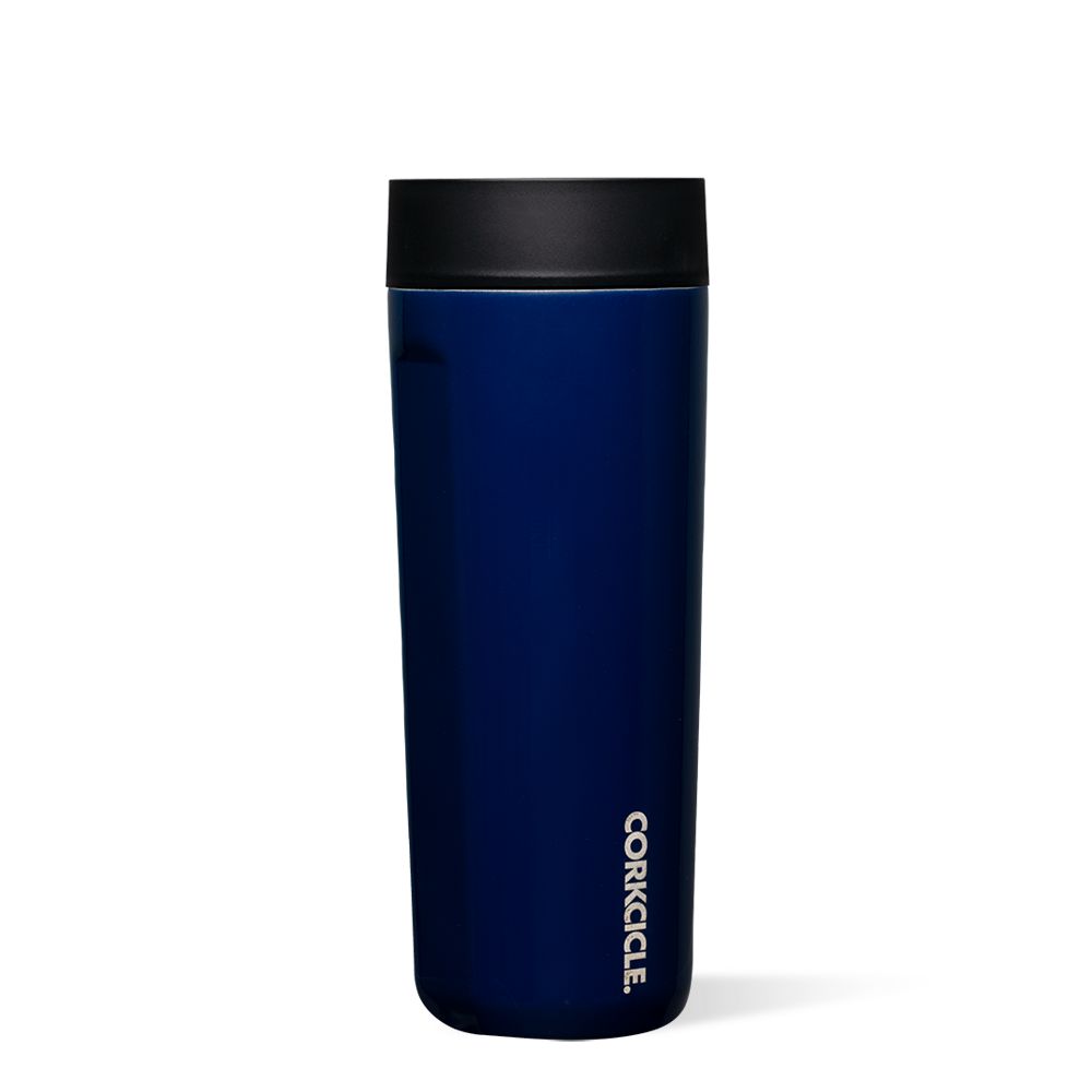 Corkcicle 17oz Commuter Cup Spill-Proof Insulated Travel Coffee Mug Bleu Marine | EVE-19979305