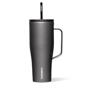 Corkcicle 30oz Cold Cup Xl Insulated Tumbler With Handle Ceramic Slate | KNE-54219026