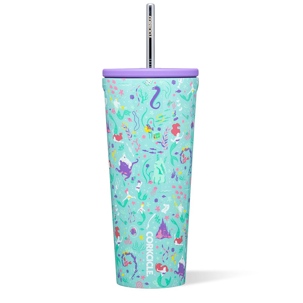 Corkcicle 24oz D-isney Princess Cold Cup Insulated Tumbler With Straw Ariel | ISV-21494889