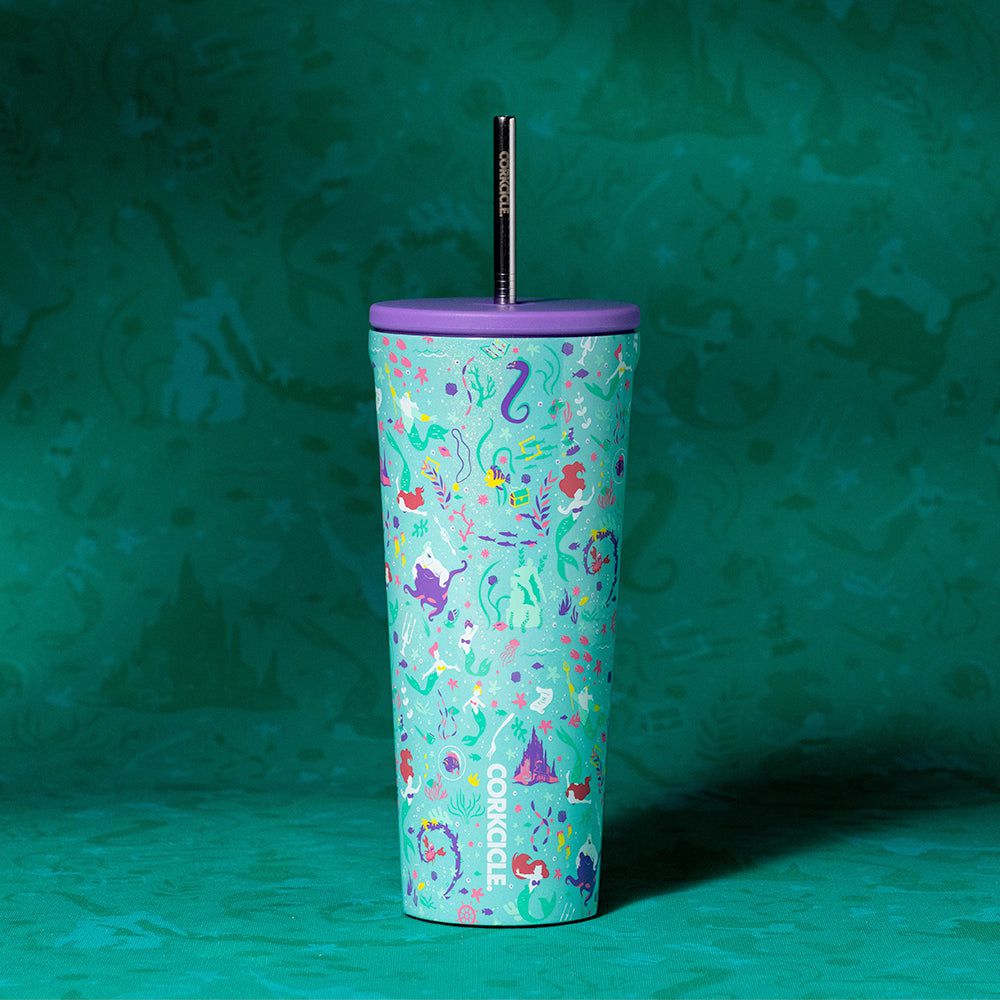 Corkcicle 24oz D-isney Princess Cold Cup Insulated Tumbler With Straw Ariel | ISV-21494889