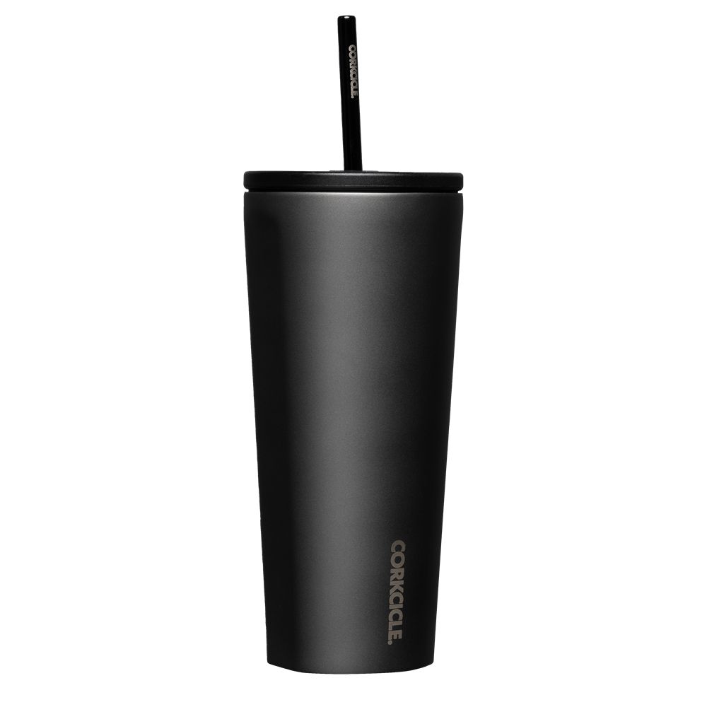 Corkcicle 24oz Cold Cup Insulated Tumbler With Straw Ceramic Slate | AZA-63684486