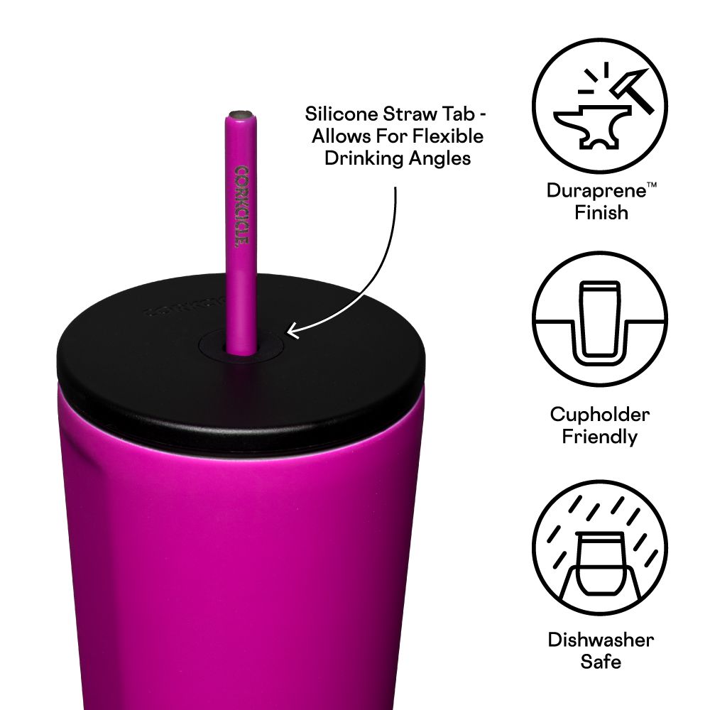 Corkcicle 24oz Cold Cup Insulated Tumbler With Straw Berry Punch | LXN-91532153