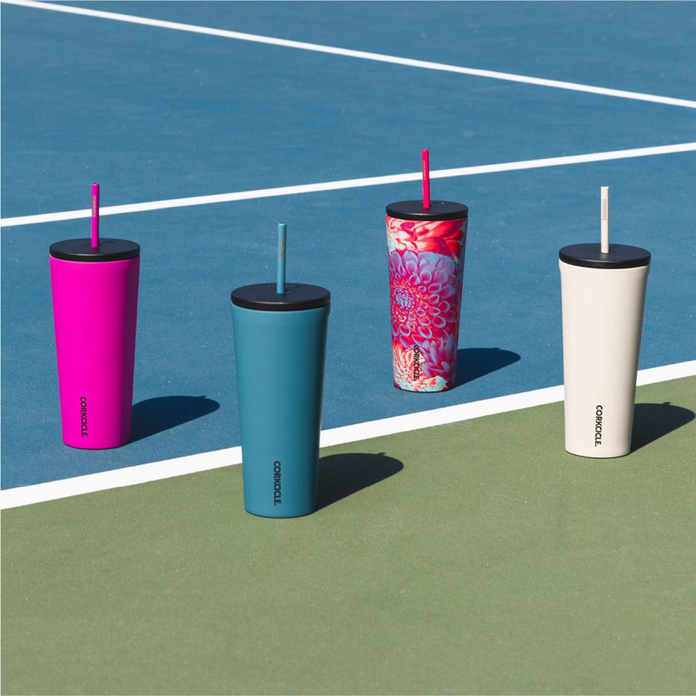 Corkcicle 24oz Cold Cup Insulated Tumbler With Straw Dopamine Floral | GJR-27669844