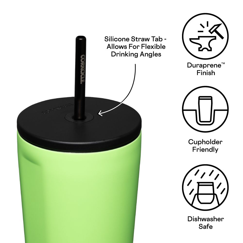 Corkcicle 24oz Cold Cup Insulated Tumbler With Straw Margarita | BGG-28687035