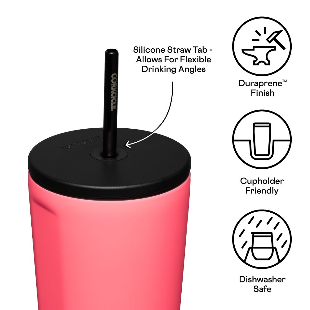 Corkcicle 24oz Cold Cup Insulated Tumbler With Straw Paradise Punch | BNI-57825716