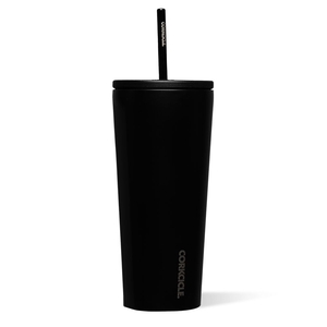 Corkcicle 24oz Cold Cup Insulated Tumbler With Straw Noir | IOX-16583199