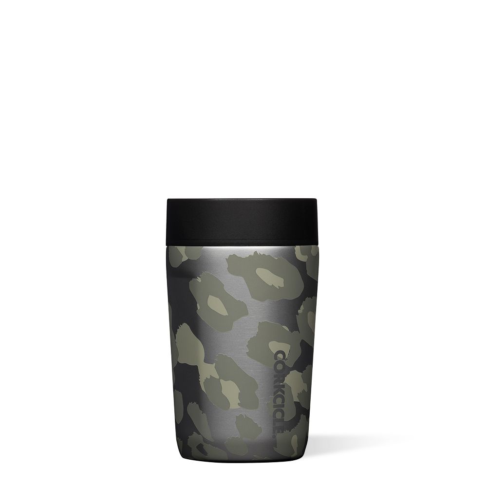 Corkcicle 9oz Commuter Cup Spill-Proof Insulated Travel Coffee Mug Leopard | GIW-72402495