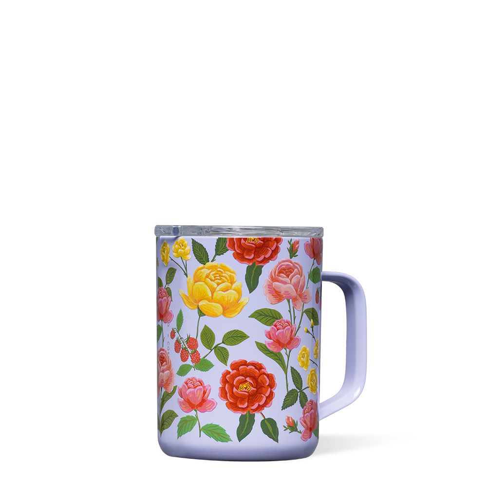 Corkcicle 16oz Rifle Paper Co. Coffee Mug Insulated Coffee Mug Roses | TRW-88155245