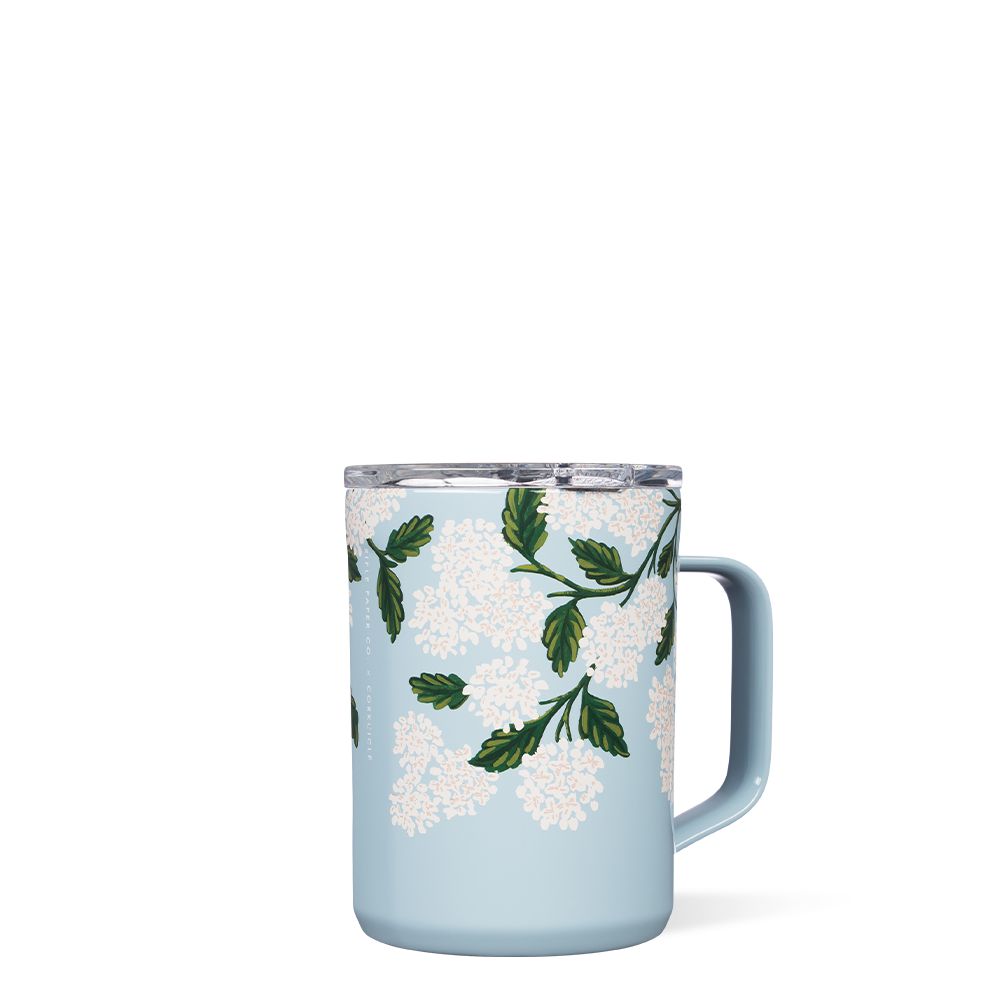 Corkcicle 16oz Rifle Paper Co. Coffee Mug Insulated Coffee Mug Bleu | VNK-39195392