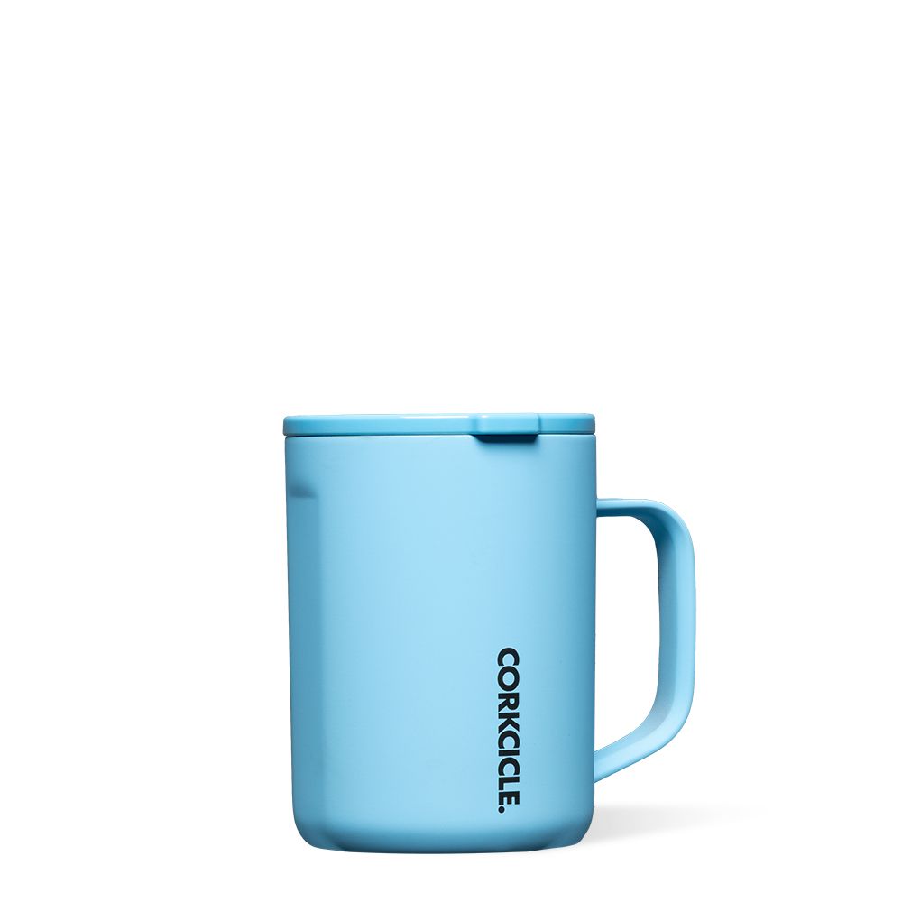 Corkcicle 16oz Neon Lights Coffee Mug Santorini | YJO-31997923