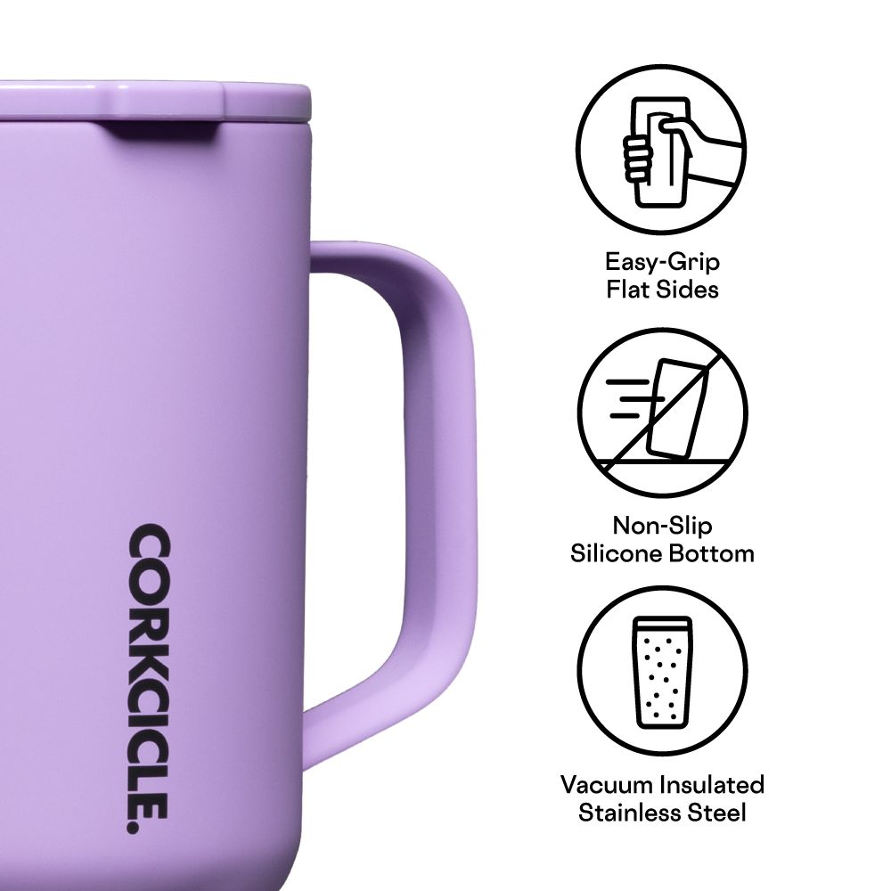 Corkcicle 16oz Neon Lights Coffee Mug Sun-Soaked Lilac | OQF-29493288