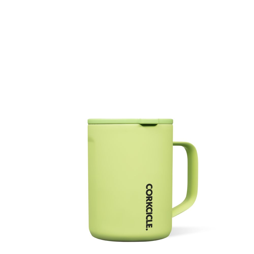 Corkcicle 16oz Neon Lights Coffee Mug Citron | NAW-44019225