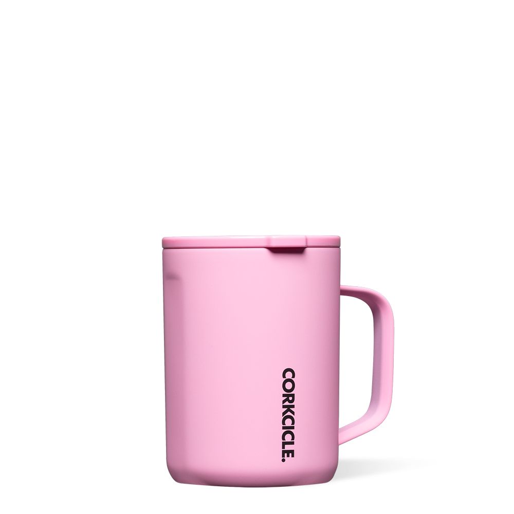 Corkcicle 16oz Neon Lights Coffee Mug Rose | NVX-67109757