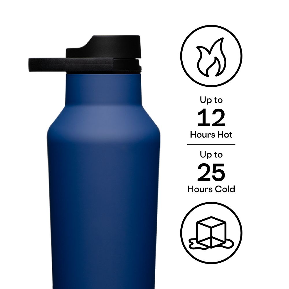 Corkcicle 32oz Series A Sport Canteen Insulated Bleu Marine | DXN-68526845