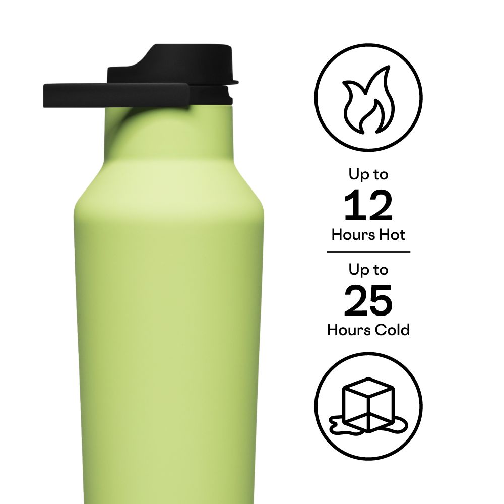 Corkcicle 32oz Series A Sport Canteen Insulated Citron | DQJ-39109277