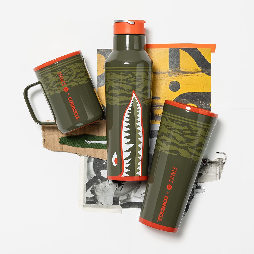 Corkcicle 20oz X Stance Sport Canteen Insulated With Straw Warbirds | SPC-98249809