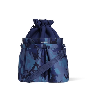 Corkcicle Beverage Bucket Bag Bleu Marine Camouflage | LPB-27959872