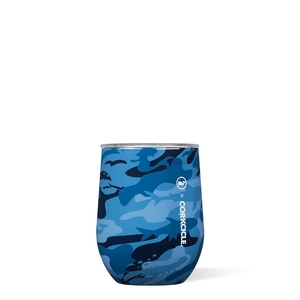 Corkcicle 12oz Vineyard Vines Stemless Bleu Camouflage | RSP-75783583