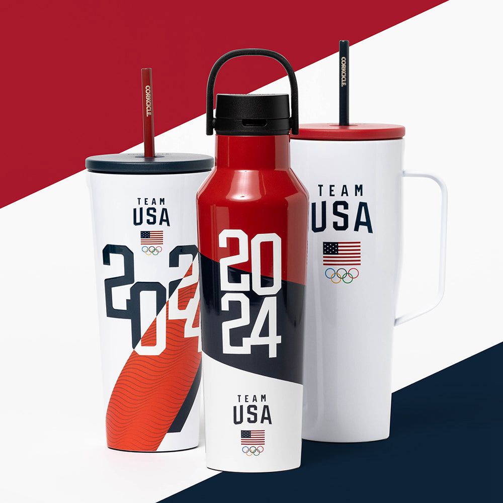 Corkcicle 20oz Team Usa Sport Canteen Insulated Water Bottle Multicolore | CWY-96868334