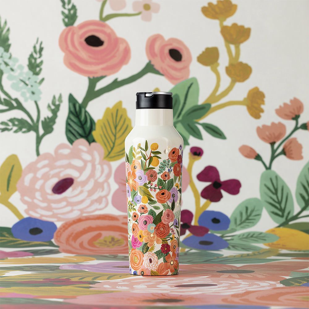 Corkcicle 20oz Rifle Paper Co. Sport Canteen Insulated Water Bottle Garden Party | MPO-47216230