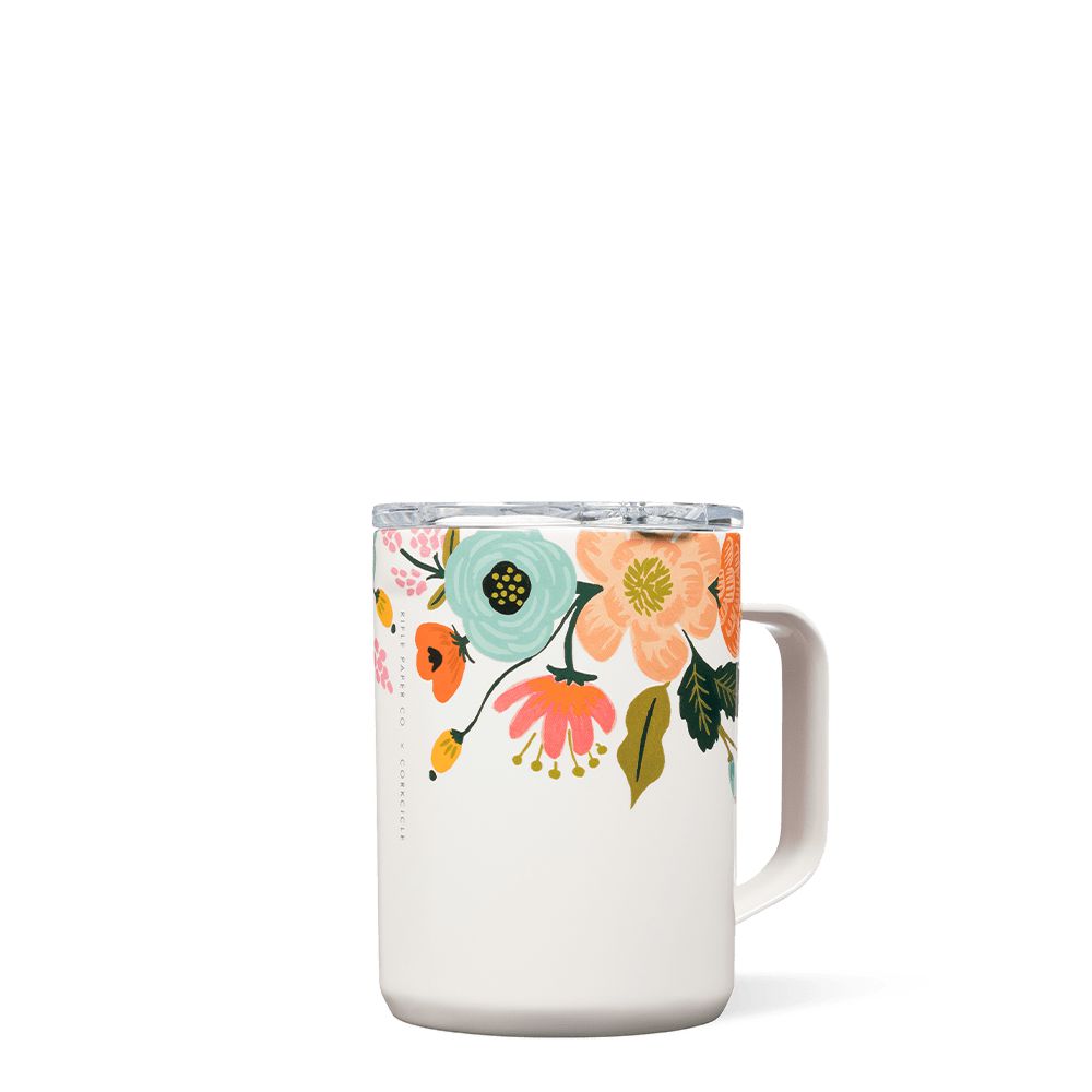 Corkcicle 16oz Rifle Paper Co. Coffee Mug Insulated Coffee Mug Blanche | LEK-22743690