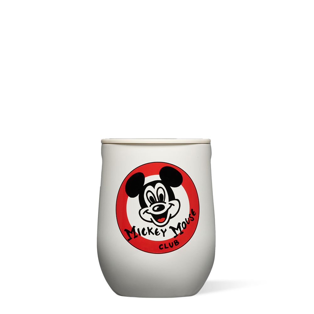 Corkcicle 12oz Mickey Mouse Club Stemless Blanche | OBJ-73469230