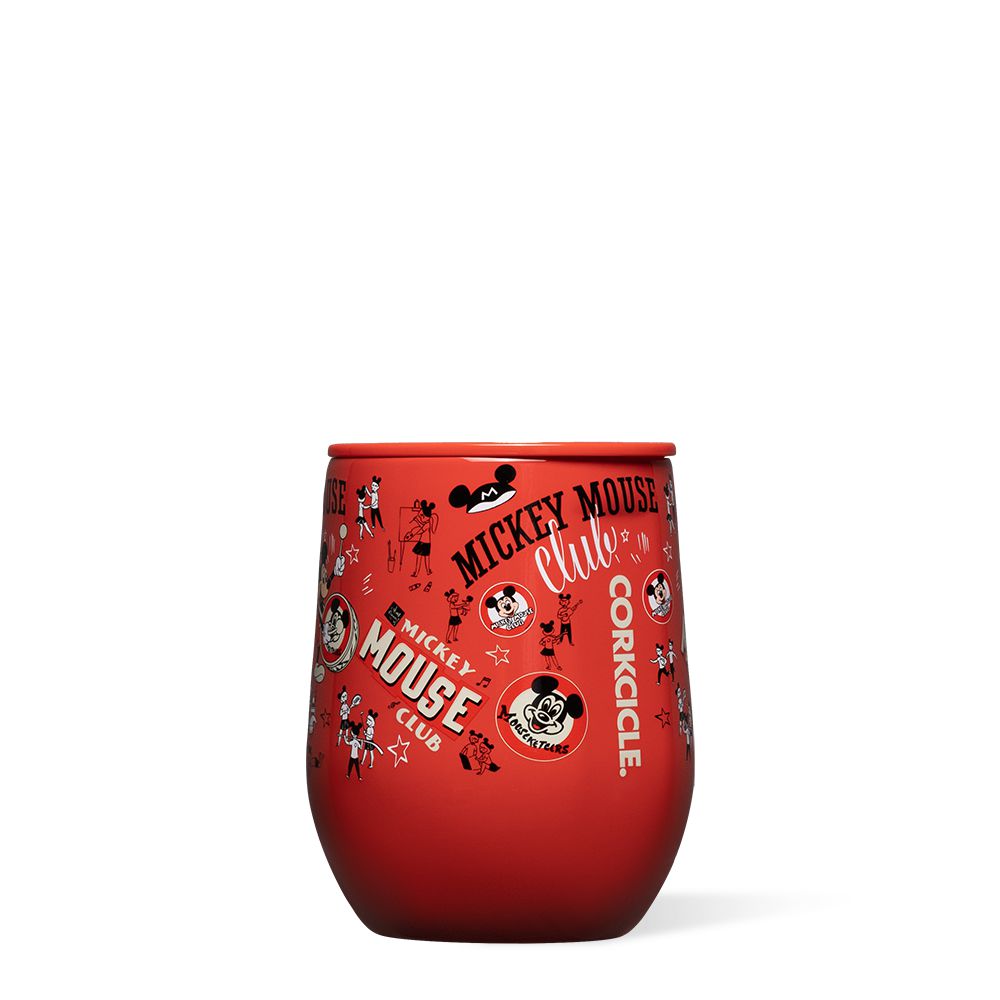 Corkcicle 12oz Mickey Mouse Club Stemless Rouge | GSD-65061424